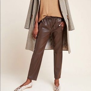 Anthropologie leather joggers!